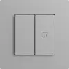 Interrupteur 1K/2T scène WLAN Edue Wiser silver 