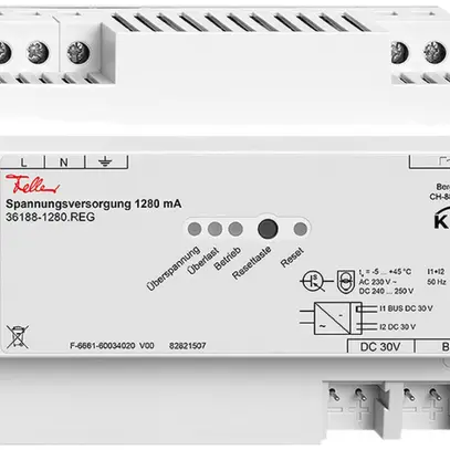 Alimentation AMD Feller KNX 1280mA 230VAC, avec sortie de signalisation 