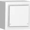 Sensore pulsante AP SIDUS KNX Design 1/2, bianco 