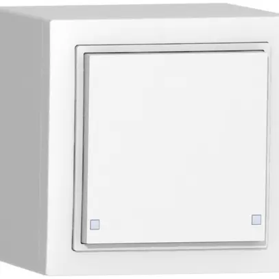 Sensore pulsante AP SIDUS KNX Design 1/2, bianco 