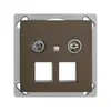 Prise multimédia 11dB INC Edue FM.TE prise terminale/passage 2×RJ45 Keystone cof 