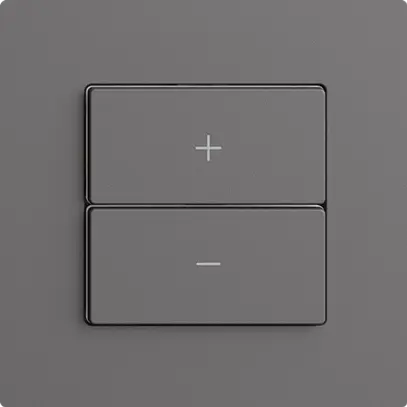 Variateur Uni-LED 1K/2T Edue Wiser gris foncé 