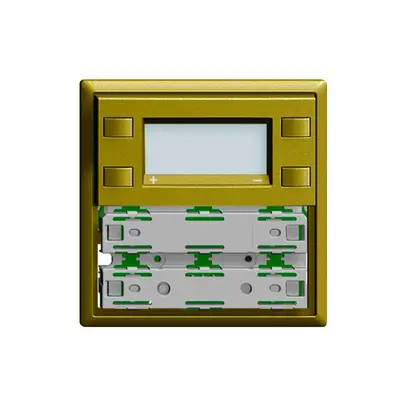 Plaque frontale RTH KNX 1…4×EDIZIOdue olive, avec LED RGB 