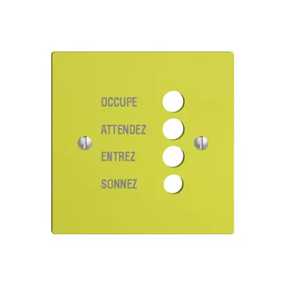 Plaque frontale EDIZIOdue lemon français 