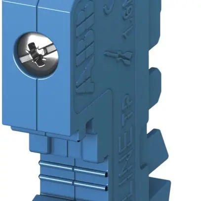 Borne neutre ABB SMISSLINE TP pour socle additionnel 10mm², bleu clair 