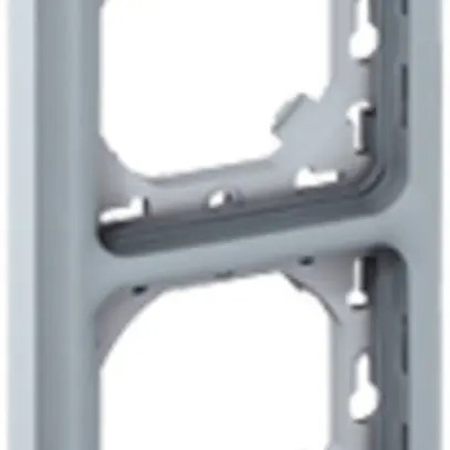 Placca di montaggio INC PLEXO 2×1 grigio 