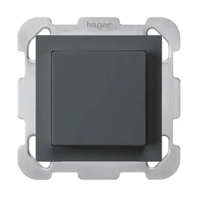 UP-Schalter kallysto 3/1L anthrazit mit Befestigungsplatte 