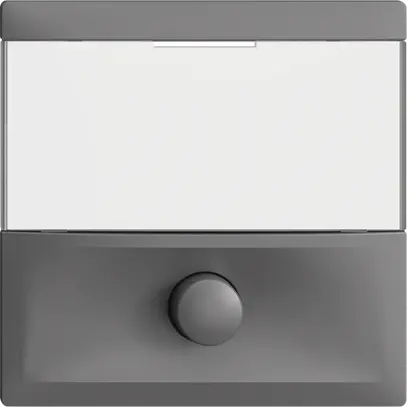 Poussoir avec porte-étiquette EDIZIOdue gris foncé 