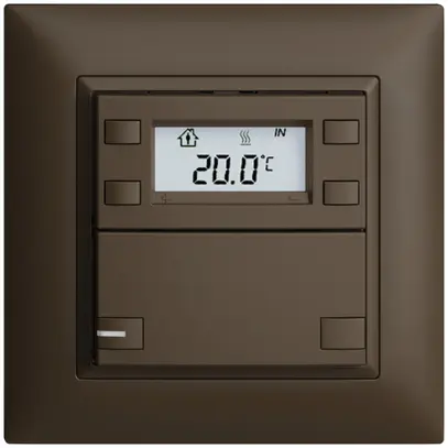 Pulsante RTH INC KNX 1×EDIZIOdue FMI coffee, con LED RGB 