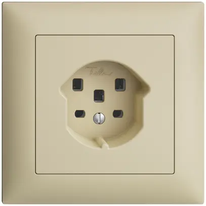 Prise ENC EDIZIOdue T25 16A vanille, avec bornes enf. 