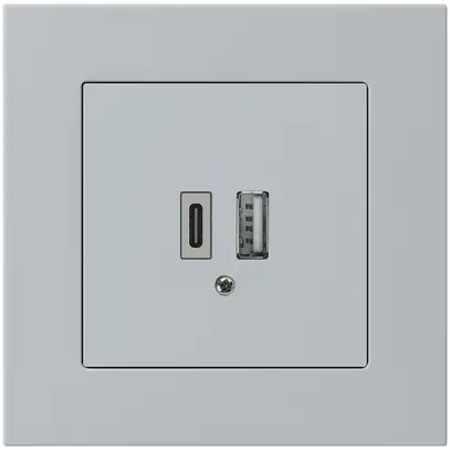 Presa di carica USB INC kallysto.pro 18W PD 1×tipo A 1×tipo C grigio chiaro 