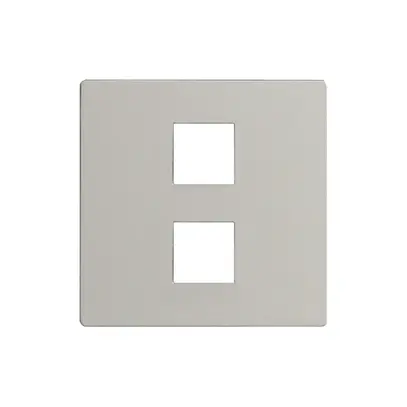 Placca frontale EDIZIOdue elegance per tasto doppio stone 