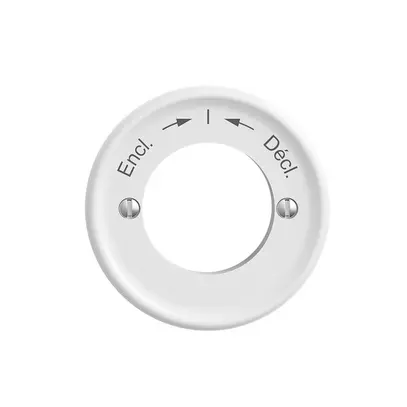 Kit frontal STANDARDdue Encl.->I<-Décl. blanc pour contact pivotant 