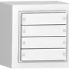 Sensore pulsante AP SIDUS KNX Design 4/8, bianco 