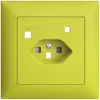 Kit frontal EDIZIOdue pour prise FI FMI, T23, shutter, lemon 