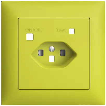 Kit frontal EDIZIOdue pour prise FI FMI, T23, shutter, lemon 