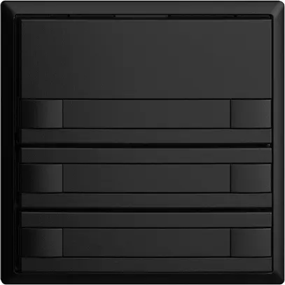 Poussoir KNX RGB EDUE, 250mW, s.LED, a.papier, 3×poussoir, comm.2×touches, no 