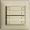 Poussoir ENC KNX 4× EDIZIOdue vanille RGB avec LED 