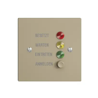 Türstation für Rufleuchte sand deutsch, EDIZIOdue 