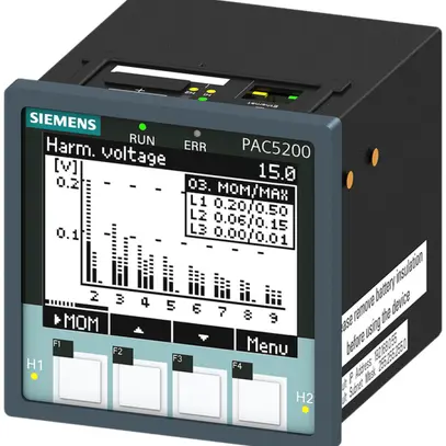 Analizzatore di rete Siemens SENTRON PAC5200 ModbusTCP a vite 