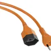 Prolunga 3×1.5mm² 10m PUR T12/T13 surmoulée arancione 