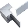 Angolo interno ELBRO per canale 110×60mm alluminio argento anodizzato 