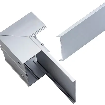 Angle intérieur ELBRO pour canal 110×60mm aluminium argent anodisé 