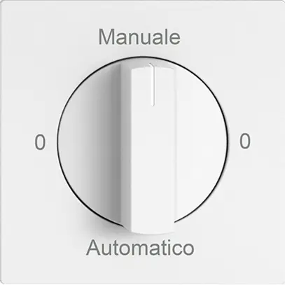 Interrupteur rotatif EDIZIO.liv SNAPFIX® manette 2/1L 0-Manuale-0-Auto bc 