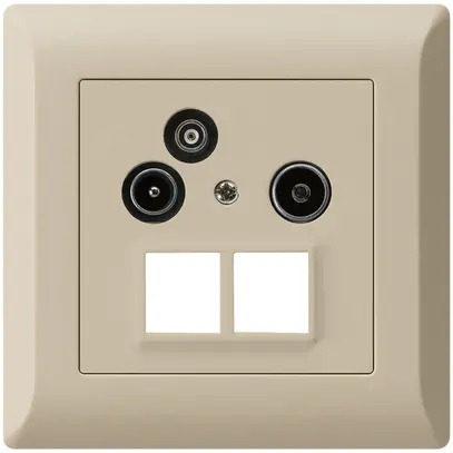 Prise pour antenne ENC R/TV/données kallysto.line HMS 2GHz 19db beige 