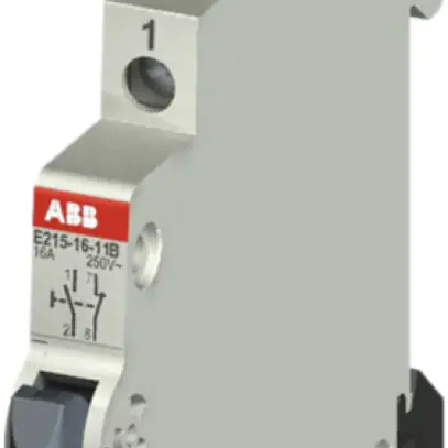 Pulsante INS ABB 250V 16A 1n/nc grigio 