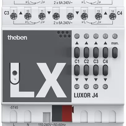 Attuatore di persiana KNX AMD Theben LUXORliving 4-canale 