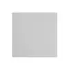Plaque frontale EDIZIOdue gris clair, 60×60mm pour obturateur 