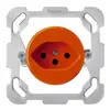 Inserto per presa INC basico tipo 13 con placca di fissaggio arancione 