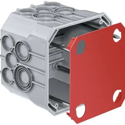 Scatola di derivazione INC HSB grd.3 115×115×90mm TFI 850°C, 4 chiodi s.alogeni 