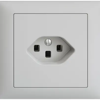 Presa INS EDIZIOdue T23 16A grigio chiaro, con morsetti innest. 