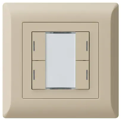 Poussoir ENC kallysto.line KNX 4×LED RGB s/e-link beige 