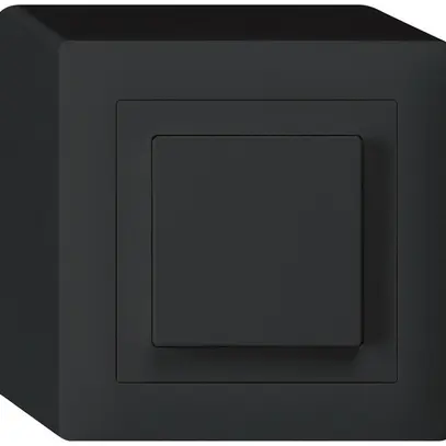 Interrupteur à poussoir AP kallysto 3/1L noir 