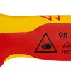 Couteau à dénuder KNIPEX 98 55 SB VDE avec patin de guidage 180mm 