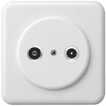 Prise d'antenne ENC basico TV-R montage C 14dB 2GHz blanc 