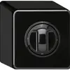 AP-Drehschalter basico 1/1L schwarz mit Drehgriff 