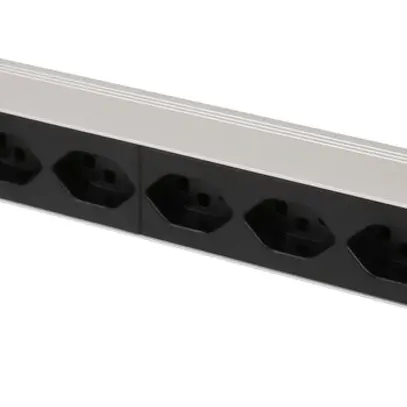 Prise multiple PDU 19" MH maxCONNECT 8×T23 1HE 3×1.5mm² 3m alu/noir 