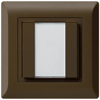 Pulsante universale INC 2×kallysto.line senza LED marrone 