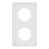 Placca di montaggio FH 2×1 GV alu 