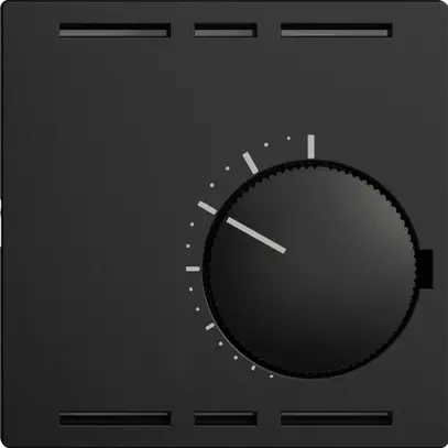 Thermostat d'ambiance ENC EDIZIOdue noir sans interrupteur 