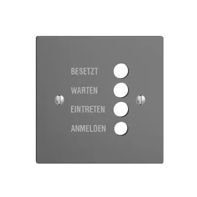 Placca frontale EDIZIOdue grigio scuro tedesco 