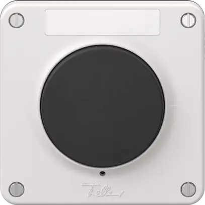 Contact à poussoir de sonnerie NEVO N.CO a.étiquette, 16A, 230 VAC, blanc 