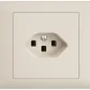 Presa INS EDIZIOdue T23 16A crema, con morsetti innest. 
