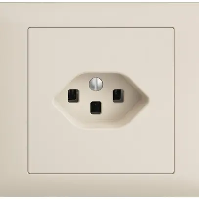 Presa INS EDIZIOdue T23 16A crema, con morsetti innest. 