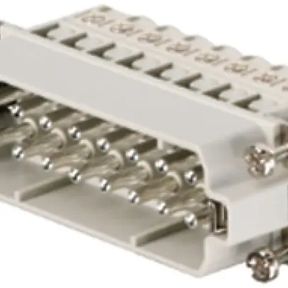 Inserto maschio Weidmüller HDC HA 250V 16A 16L a vite grd.5 