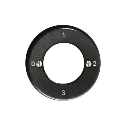 Kit frontale Feller 0-1-2-3 nero per interr.rotativo a chiave 